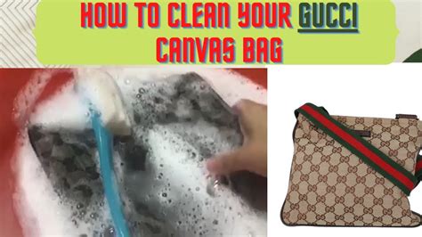 how to clean my gucci canvas bag|does Gucci repair handbags.